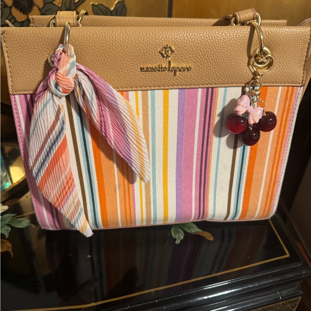 Nanette Lepore Multicolor Striped Shoulder Bag